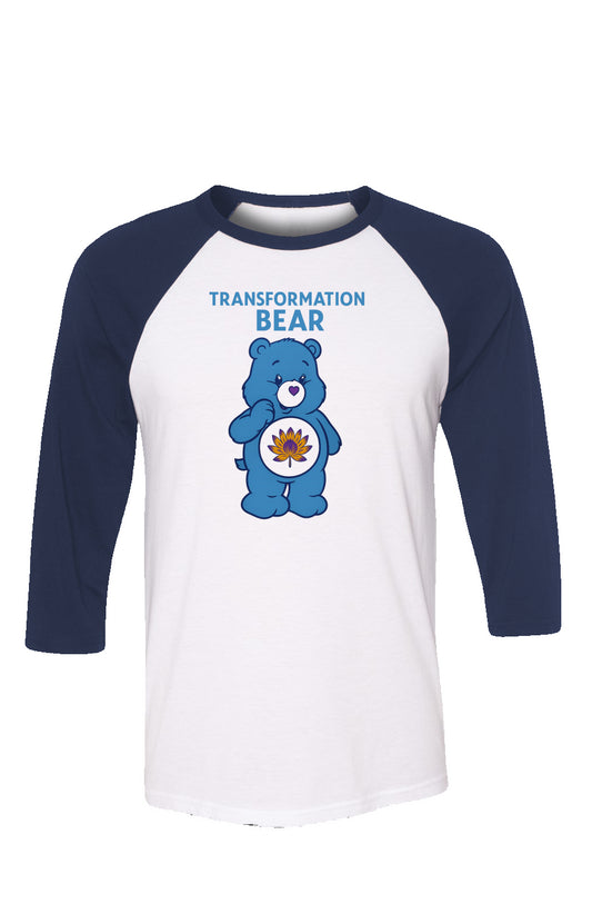 Transformation Bear - 3/4 Navy Outline Sleeve