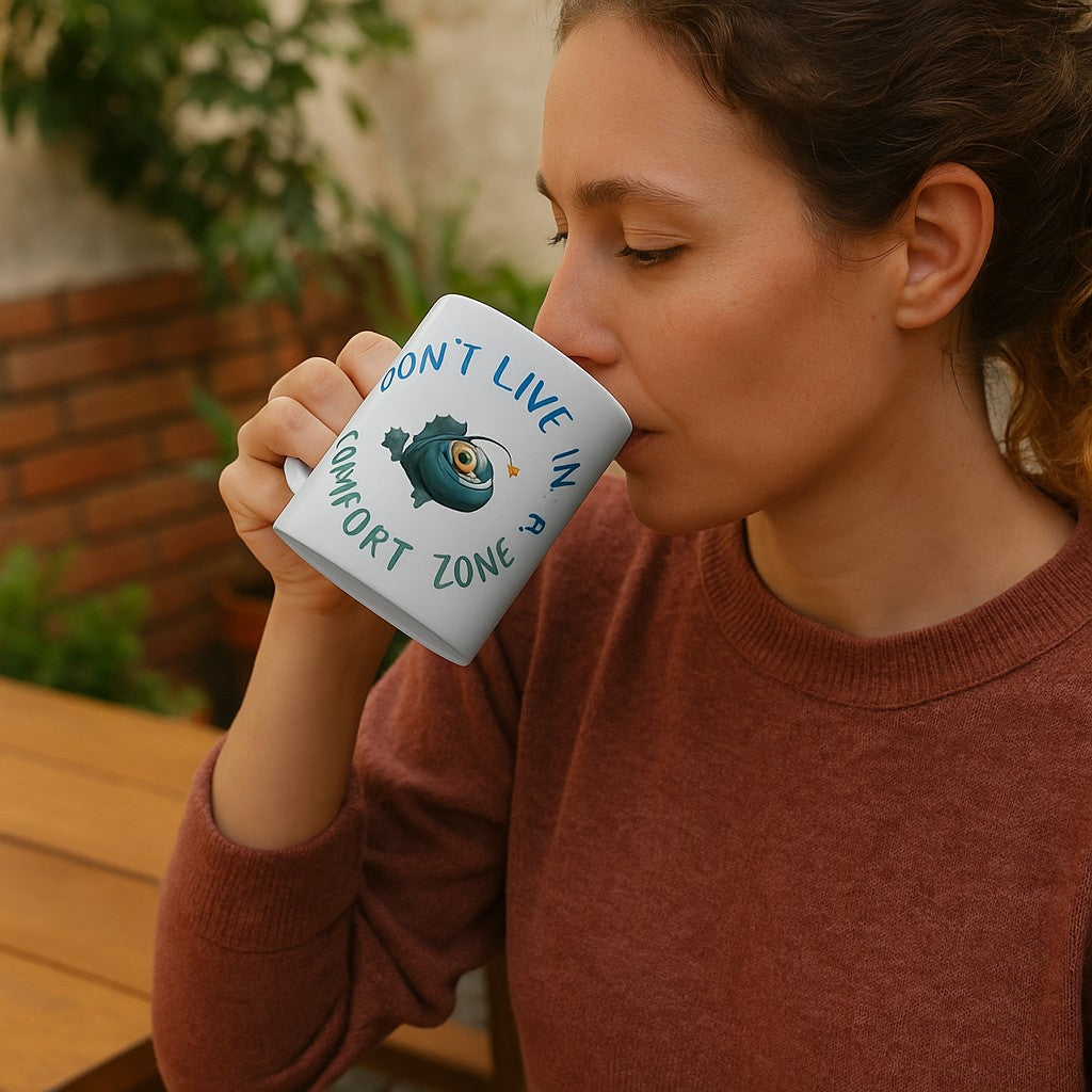 ☕ "Don’t Live in a Comfort Zone" – White Ceramic Mug