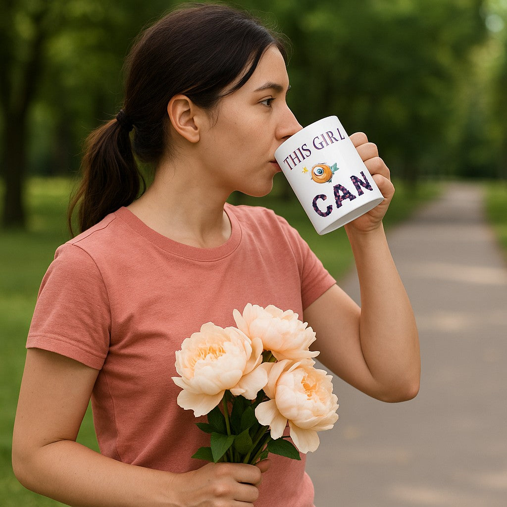 🌸 "This Girl Can" – Empowerment Mug (11oz)