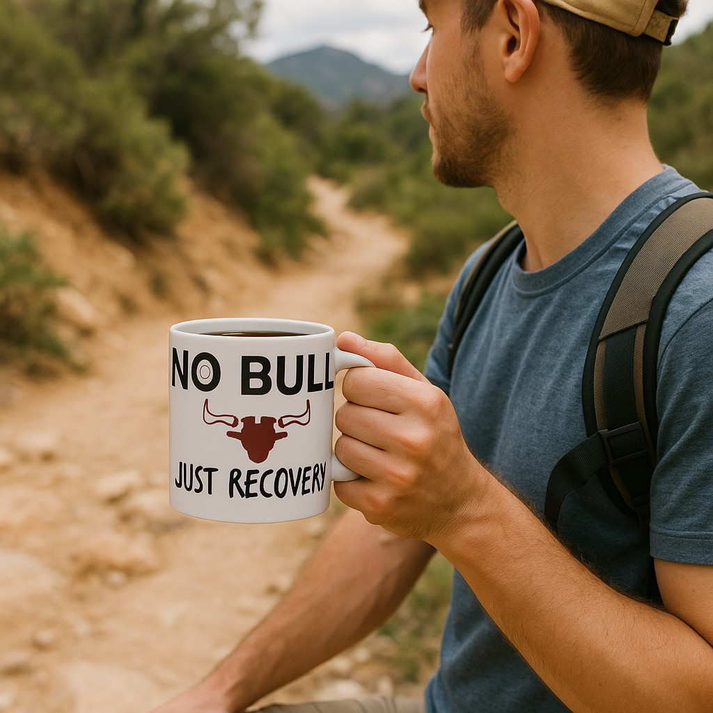🐂 No Bull. Just Recovery. – 11oz Ceramic Mug