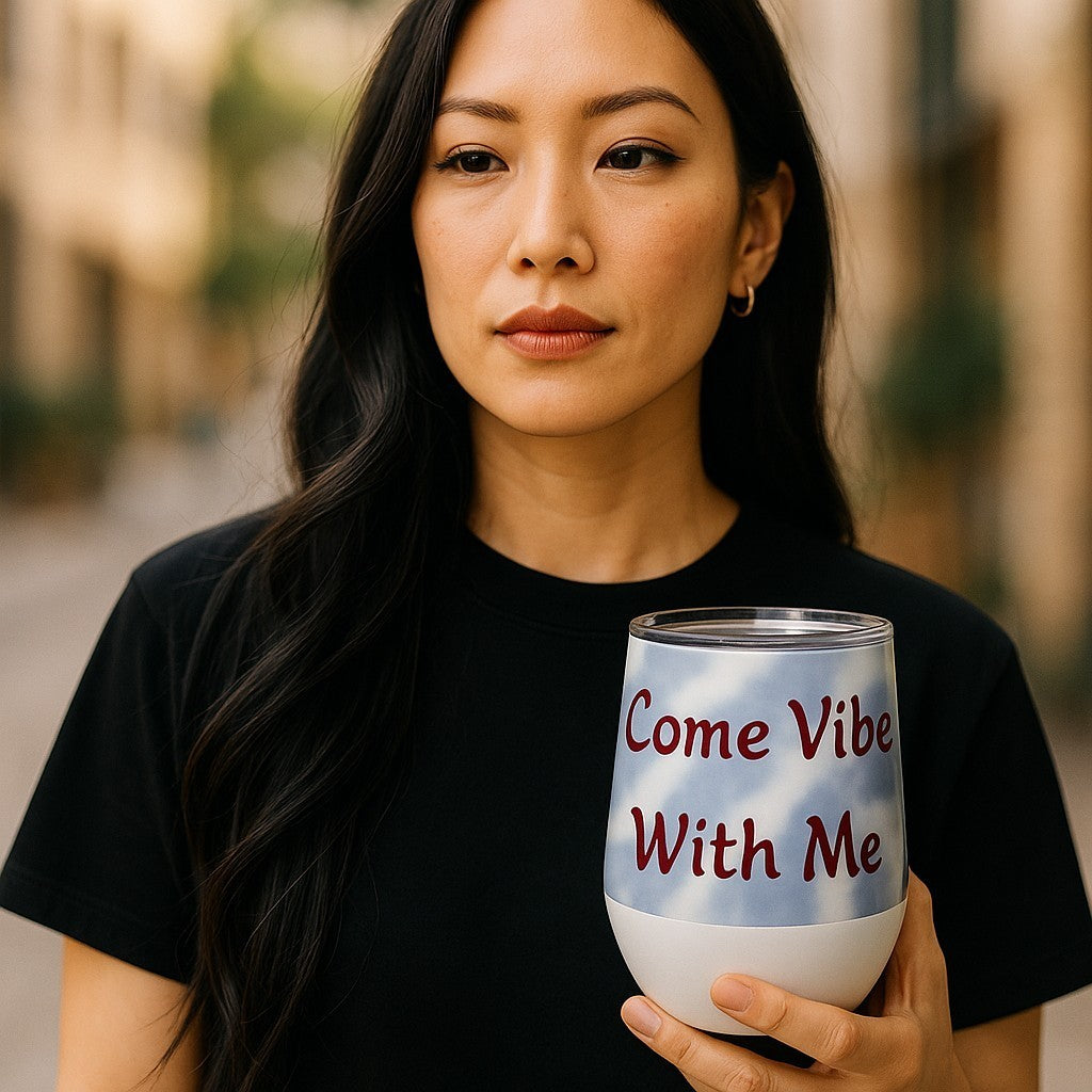 🧘‍♂️ "Come Vibe With Me" - Peace Gnome Tumbler (12 oz Insulated)