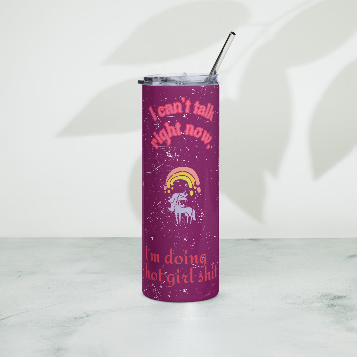 💅 "I Can't Talk Right Now – I'm Doing Hot Girl Sh*t" Tumbler (20oz)